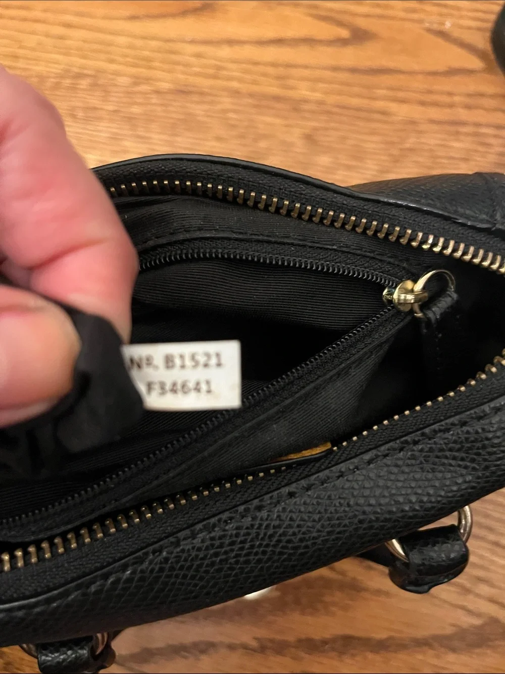 Coach Mini Baby Bennett Satchel (Model F34641) in Black Leather
